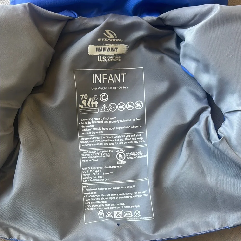 Stearns Kids Swim Vest - Blue - Picture 3 of 3
